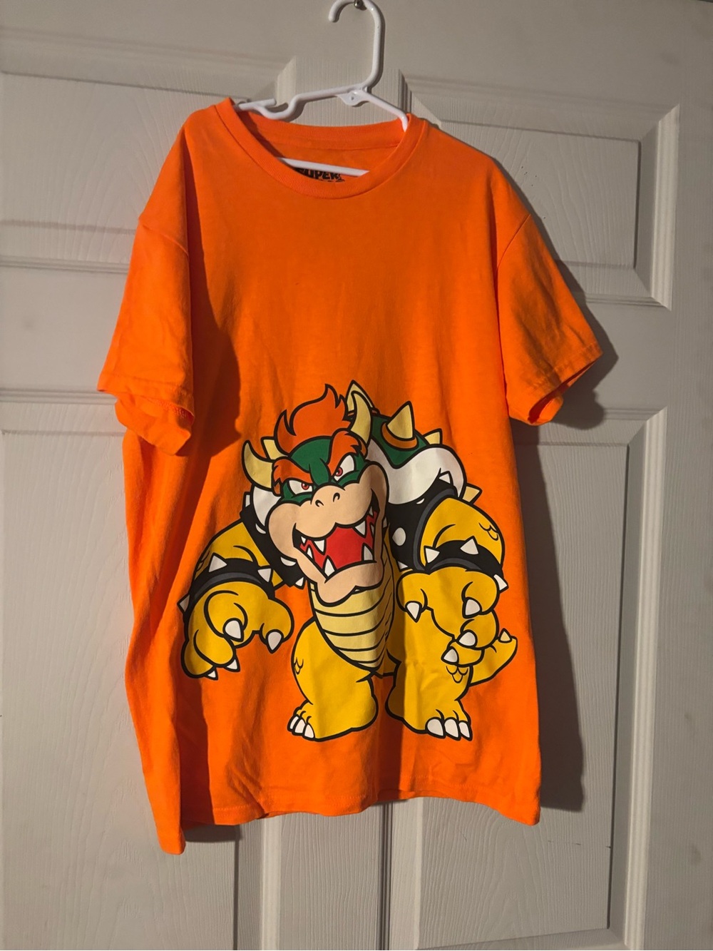 Bowser Graphic Orange Kids Tee - Super Mario Inspired